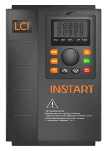 00090983 Частотный преобразователь INSTART LCI-G5.5/Р7.5-4B+LCI-SM, 220В, 5,5кВт, 13А